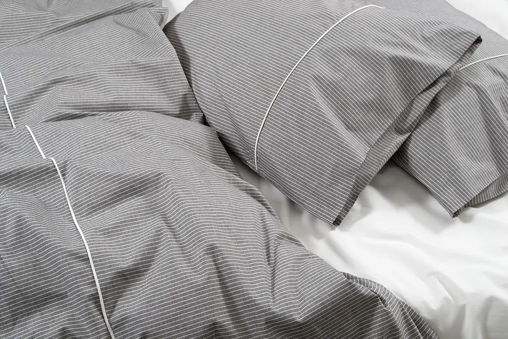 Постельное белье Lotus Home - Premium Percale Stripe антрацит семейный - фото 3