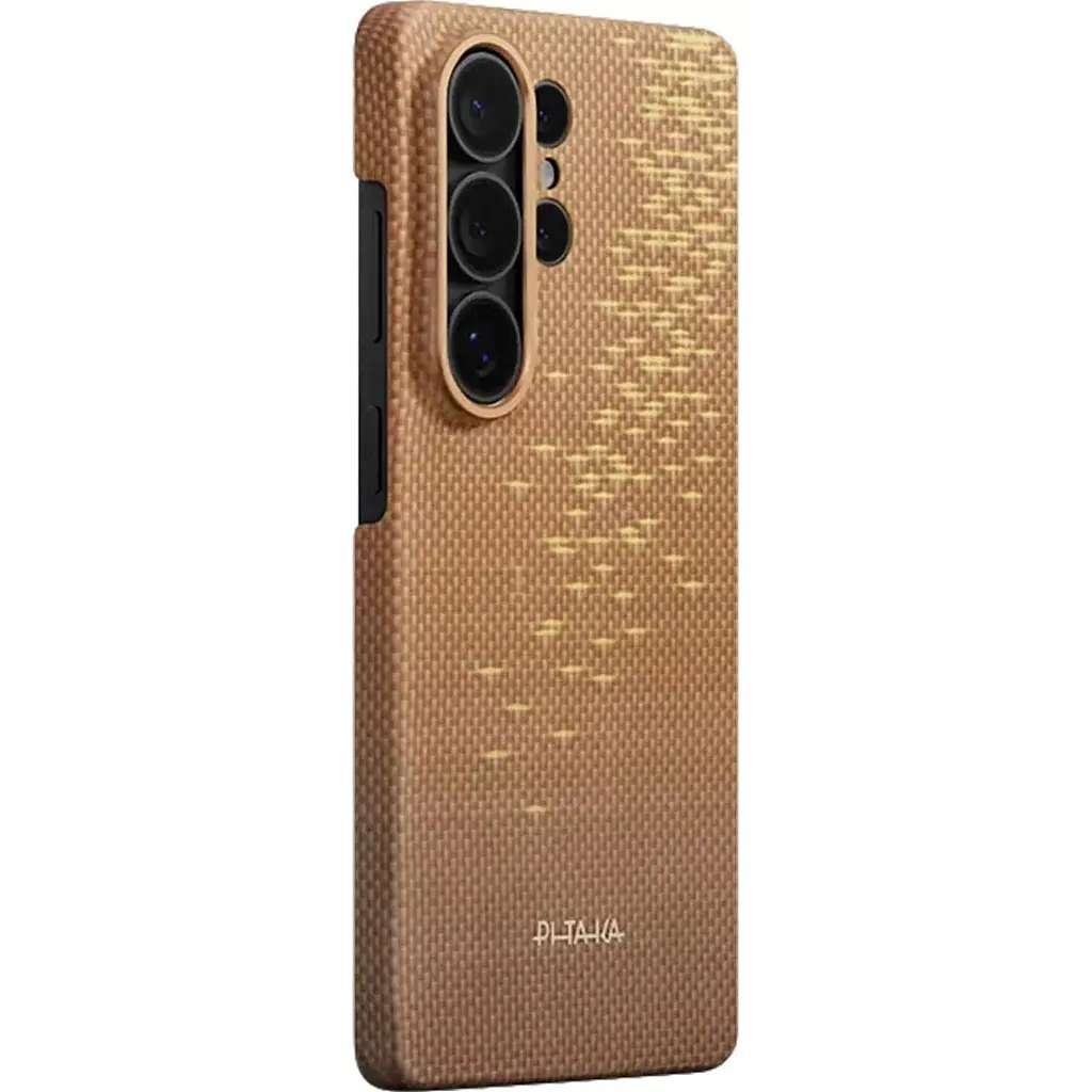 Чехол Pitaka Edge Case Aaron Button для Samsung Galaxy S26 Ultra Golden Glint (KS2606U) - фото 2