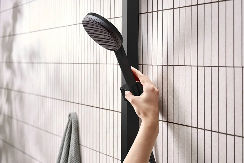 Душова система з термостатом Hansgrohe Raindance Alive Q 210x340 2jet EcoSmart з ShowerSelect Comfort matt black 24591670 - фото 2