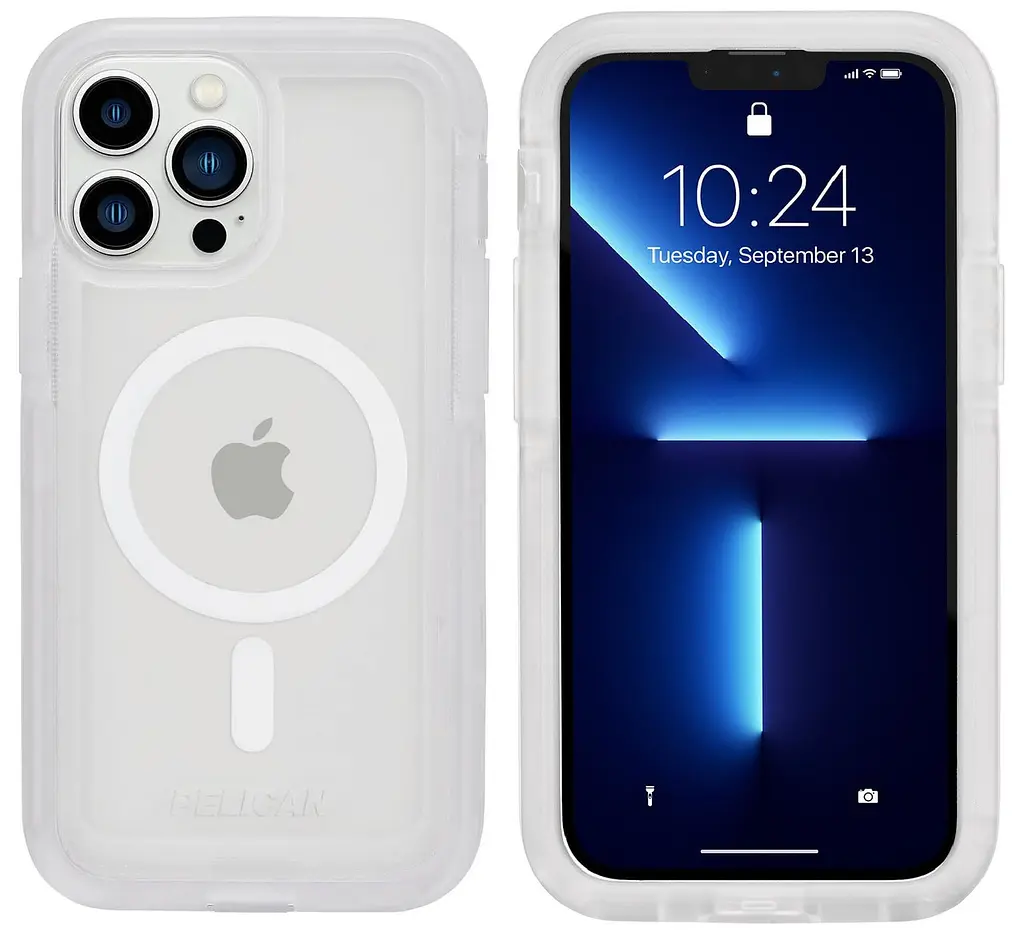 Оригінальний протиударний чохол для iPhone 14 Pro Pelican Voyager MagSafe Прозорий аналог OtterBox Defender з кліпсою - фото 9