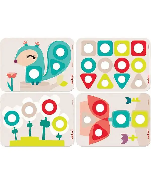 Еко-конструктор Miniland Набір болтів і гайок (32255) - фото 2