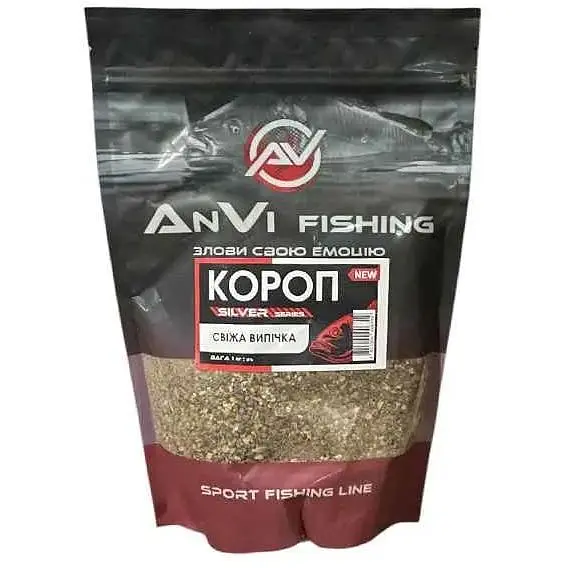 Принада для лову риби ANVI-FISHING СВІЖА ВИПІЧКА Короп у зіп упаковці арт.НФ-00000225