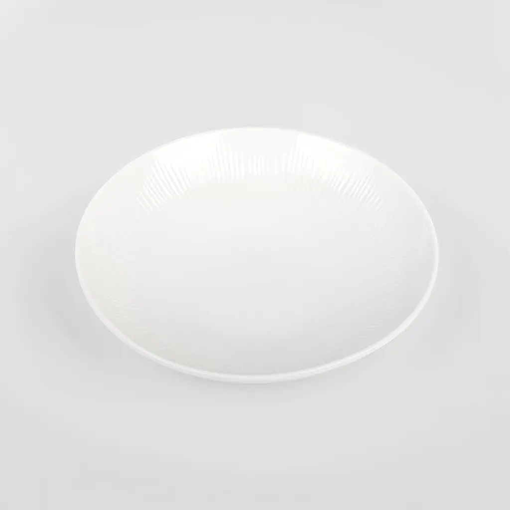 Тарілка МВМ My Home Промінь глибока 20.9 см біла (KP-121 WHITE) - фото 3