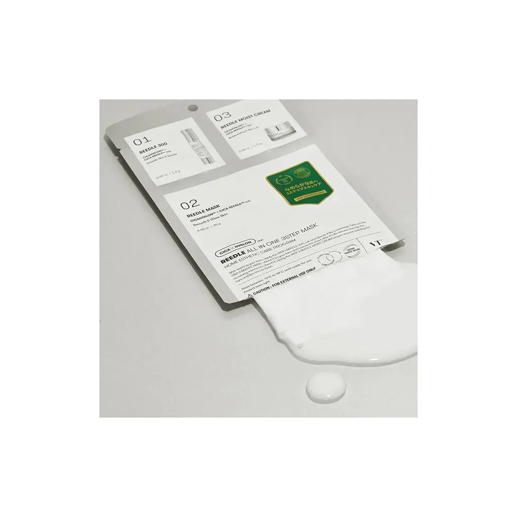 Маска для обличчя VT Cosmetics Reedle Shot All In One 3 Step Mask 1.5 г + 1.5 г + 25 г (8803463003449) - фото 2