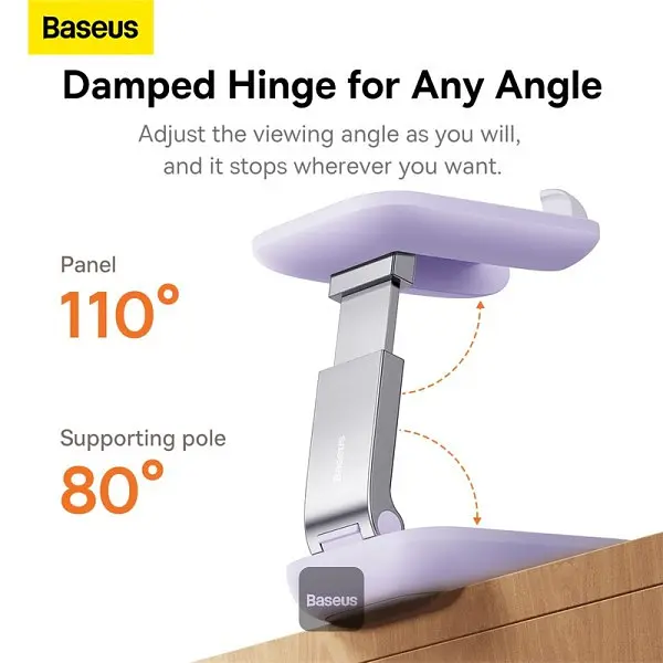 Подставка для гаджетов Baseus Seashell Series Folding Phone Stand (with Xiaomirror) B10551501511-00 Purple - фото 7