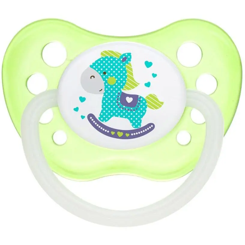 Силіконова анатомічна пустушка Canpol babies Toys 0–6 міс. зелена (23/256 Зелений)