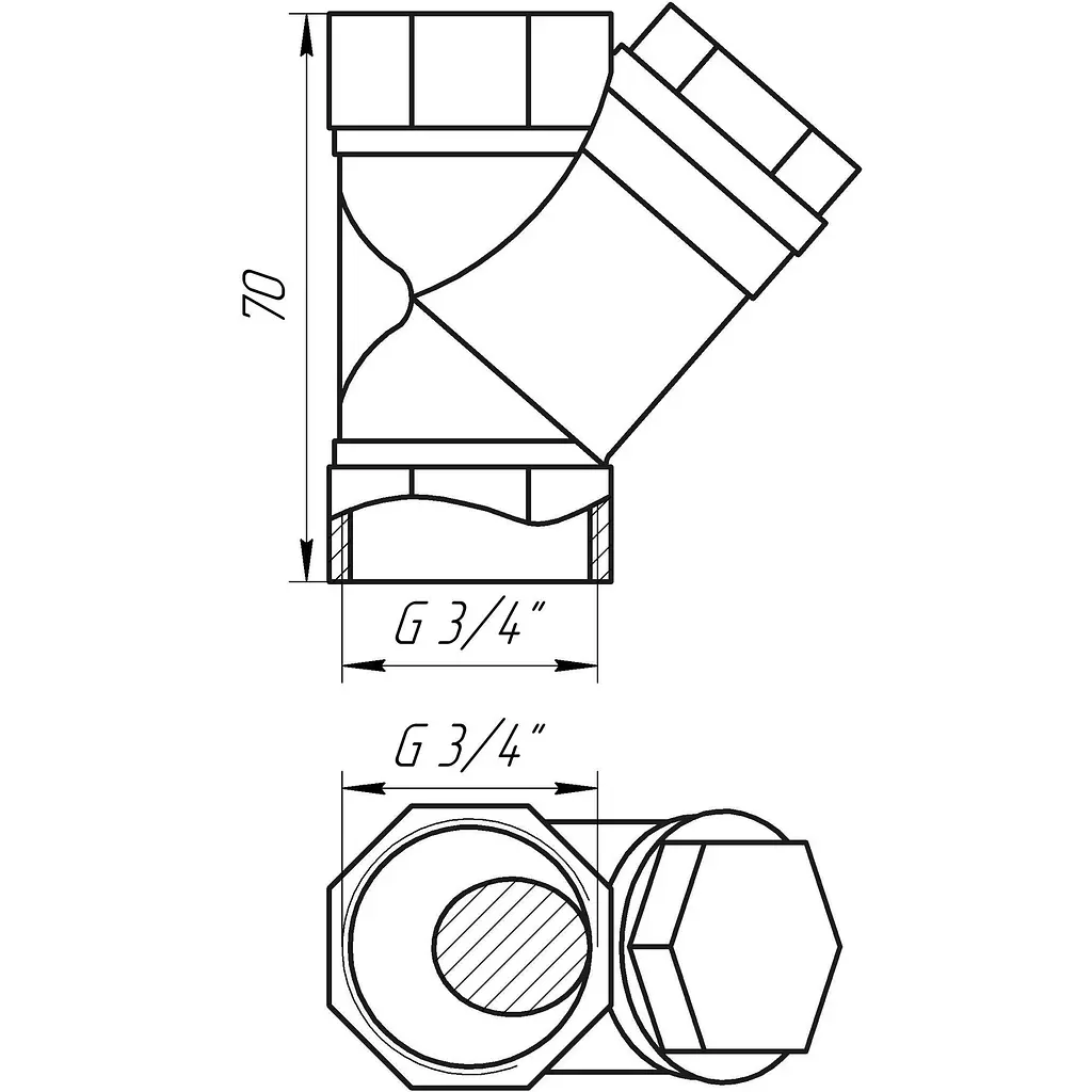 Фільтр грубого очищення Solomon 3/4″ 8011 000001450 - фото 3