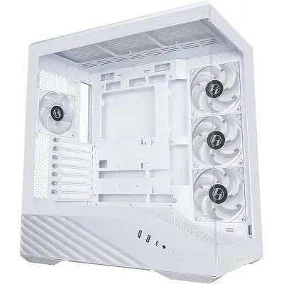 Корпус для ПК Lian Li V100R case with pre-installed four 120mm RGB PWM fan, White (G99.V100RW.01) - фото 2