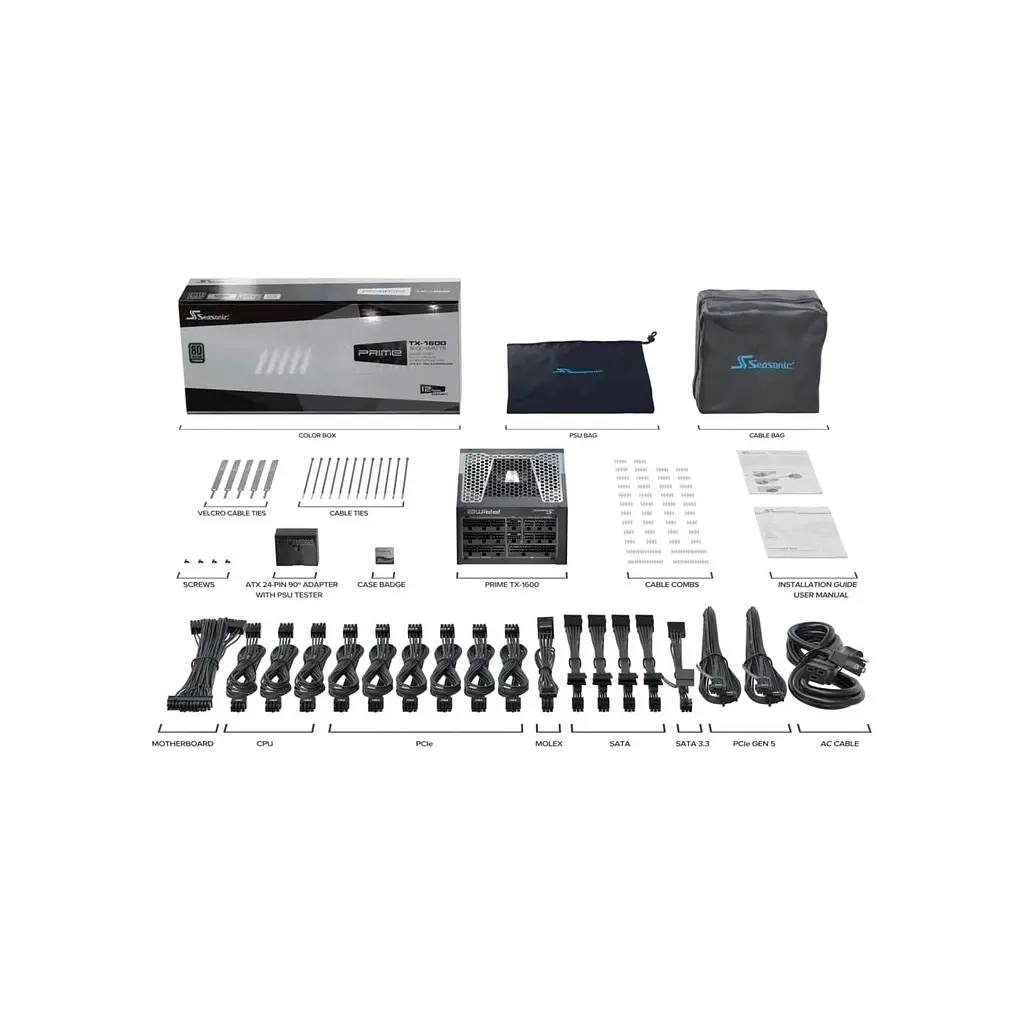 Блок живлення Seasonic 1600W (PRIME TX 1600-ATX31) - фото 11