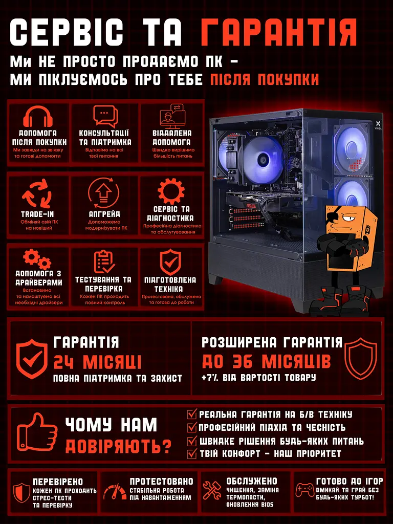 Ігровий ПК Tera Entry ARGB v2 (GTX 1060 6GB / Core i7 / RAM 16GB / SSD 256GB) - фото 8