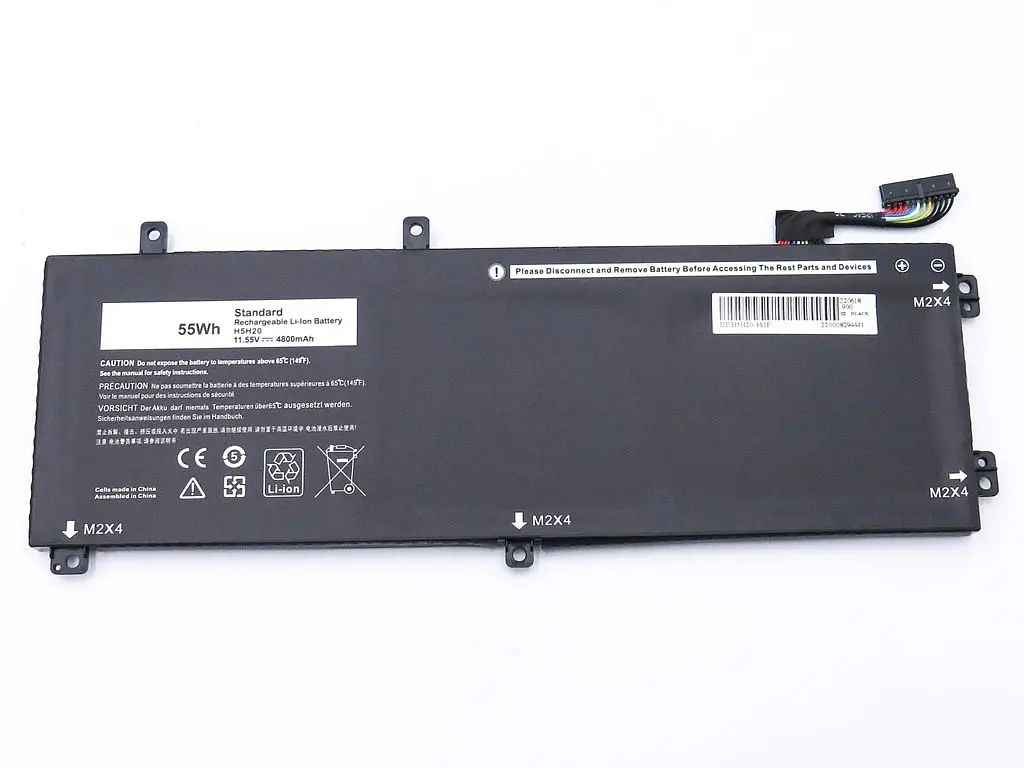 Акумулятор H5H20 для Dell XPS 9560, 9570, Precision M5510, M5520, M5530, M5540 (M7R96, 05041C) (11.55V 4800 mAh 55Wh) - фото 2