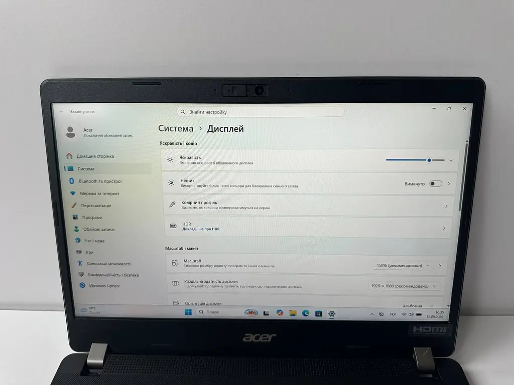 Ноутбук Acer TravelMate P214-53L 14" (i5-1135G7 / 8GB / SSD 256GB / 1920х1080 IPS) б/в - фото 6