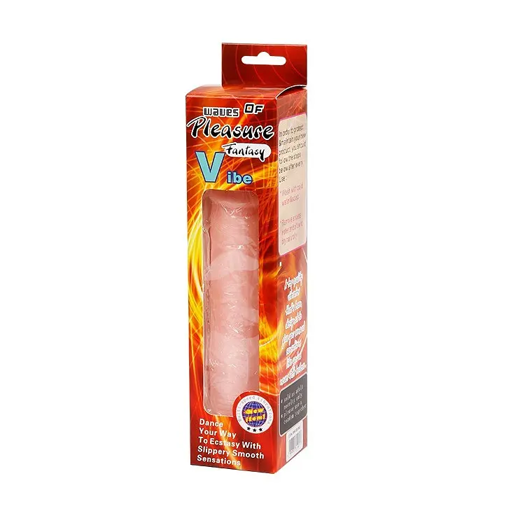 Вібратор Lybaile Waves Of Pleasure Fantasy Vibe, 20.5х3.7 см тілесний - фото 6