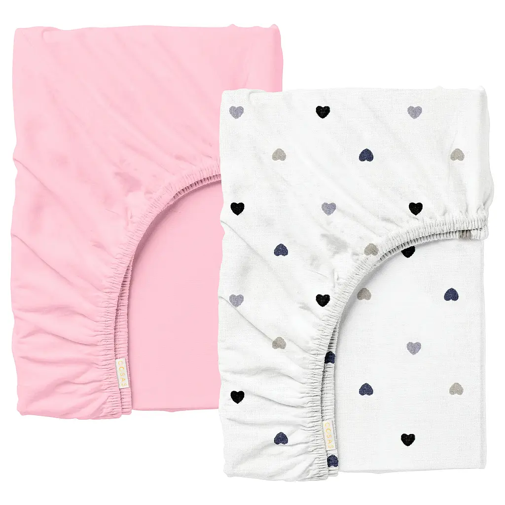 Набір простирадло на резинці 200х200 BABY BLUSH LOVE COSAS (4822052405208)