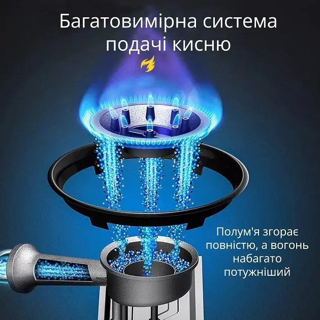 Портативна туристична газова плита з п'єзопідпалом із пластиковим кейсом адаптер під великий балон Happy Home BDZ 155 - фото 5