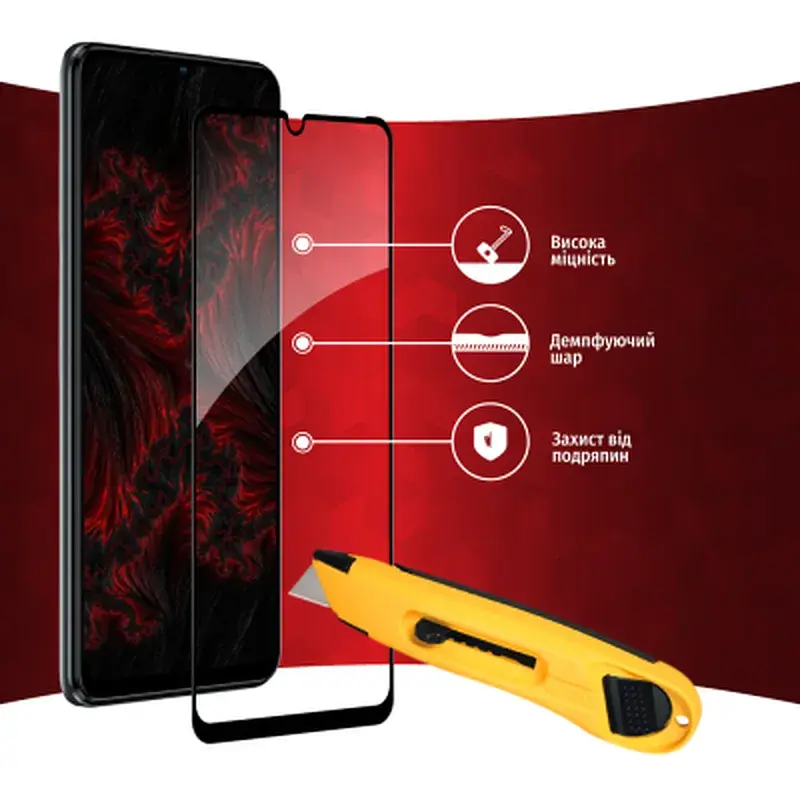 Скло захисне Intaleo Full Glue ZTE Blade V40 Vita (1283126545696) - фото 4