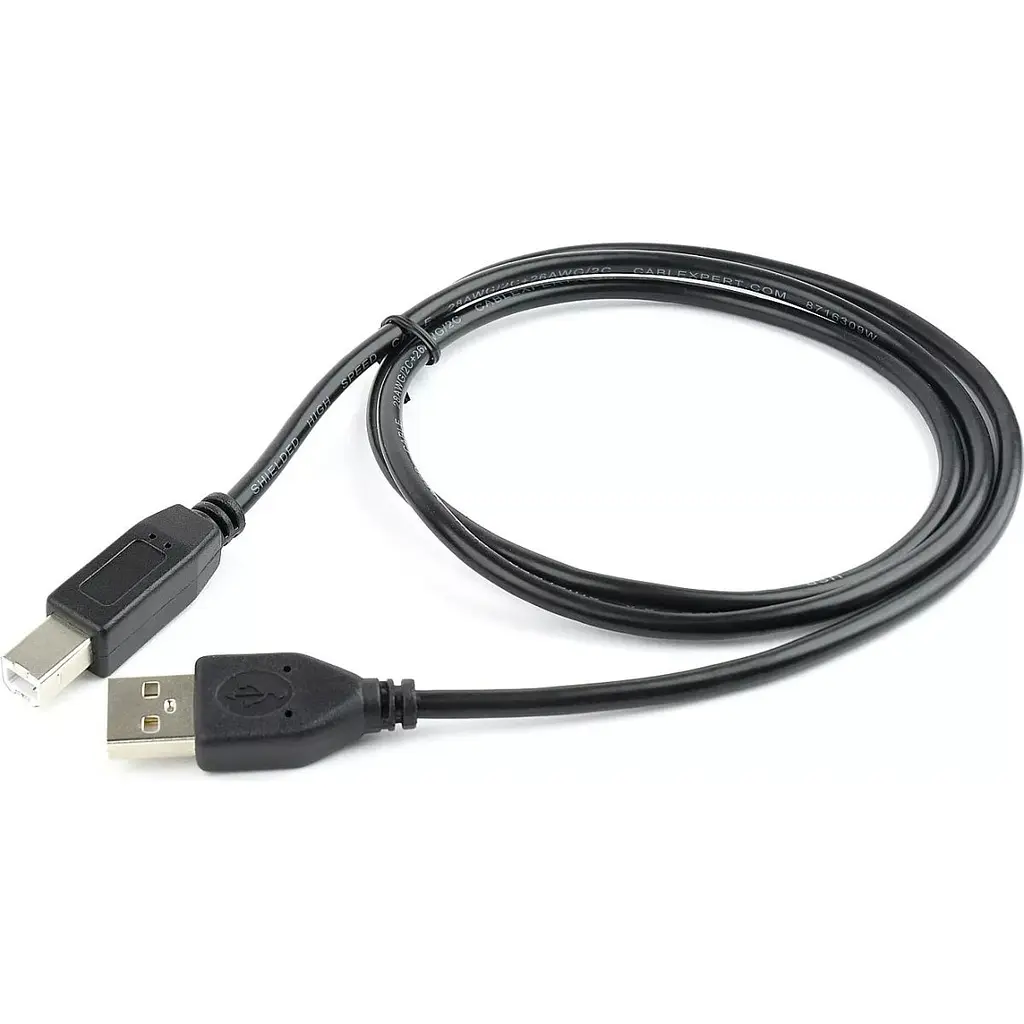 Кабель Maxxter USB 2.0 AM/BM 1.8 m Black [U-AMBM-6] [119064] - фото 3