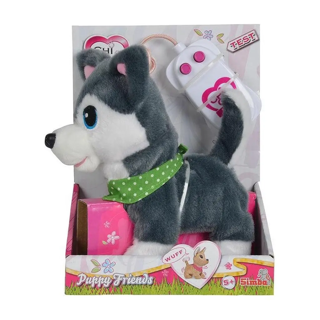 Інтерактивна іграшка Simba Chi Chi Love Друзі цуценята Сірий 20 см (5893243) - фото 2