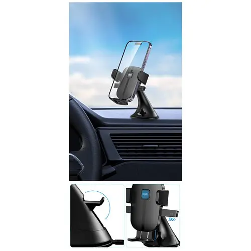 Автотримач XO C120 Instrument panel small suction cup holder Чорний - фото 5