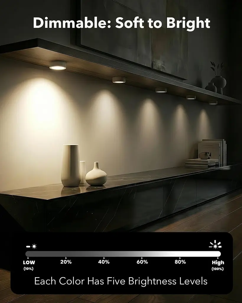 Переносний RGB LED світильник Vloee з дистанційним керуванням і магнітом - фото 2