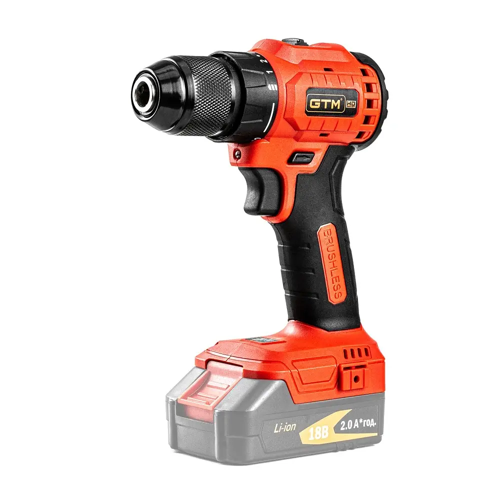 Шурупокрут акумуляторний GTM DS18/50BL (50 Нм, 1.5-13 мм, BL, 18 В, без акумуляторів та зарядного пристрою) - фото 2