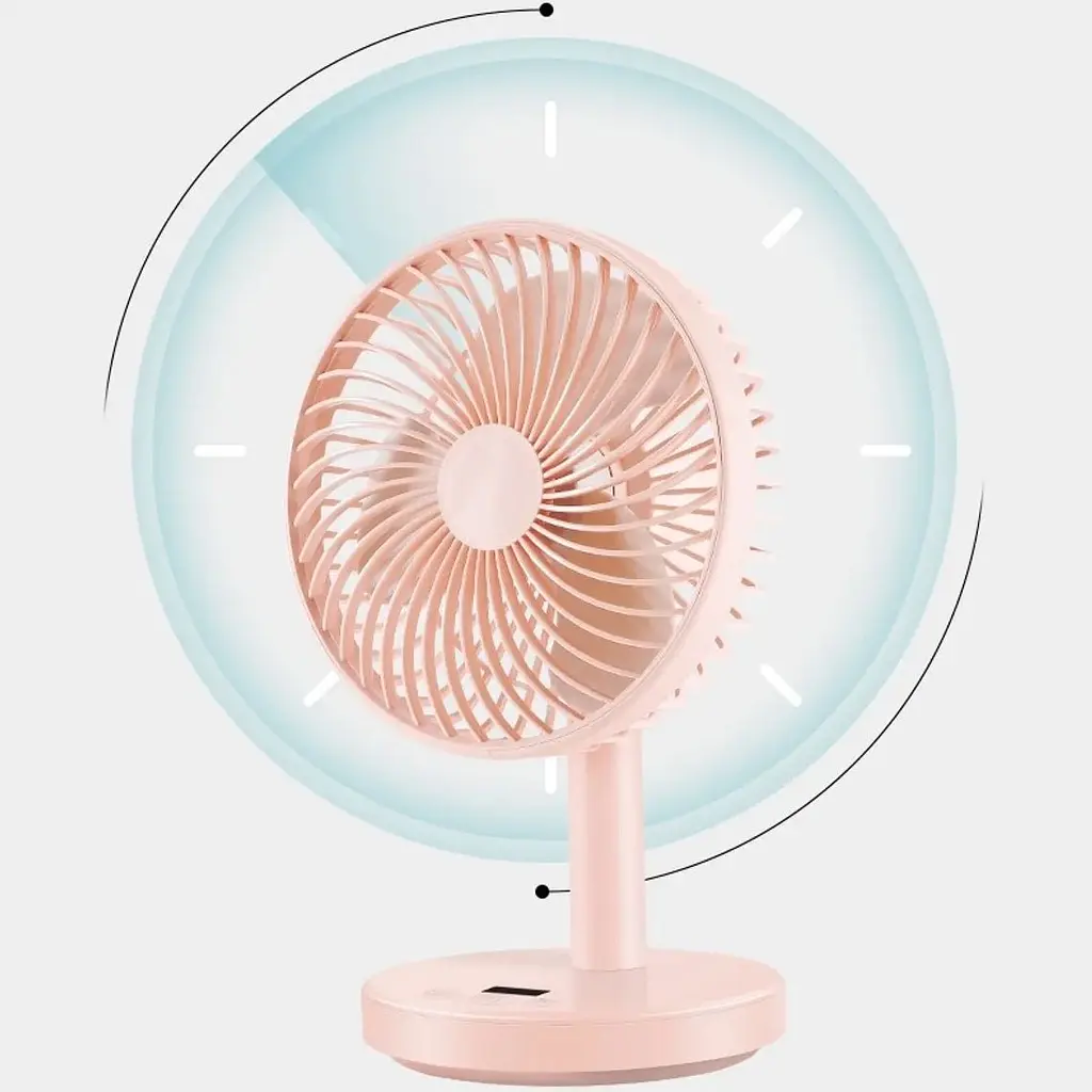 Портативний вентилятор Jile Desktop small fan 01 Pink (1146684) [167298] - фото 5