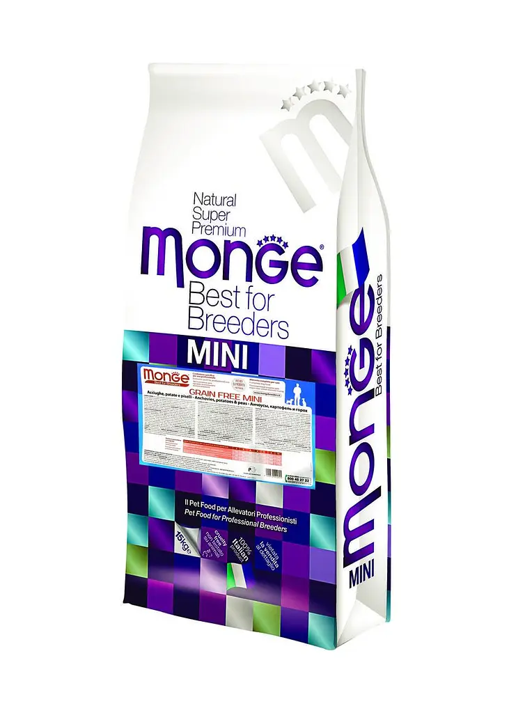 Беззерновий Сухий корм для дорослих собак дрібних порід Monge BWild Mini Adult з анчоусом 2.5 кг - фото 2