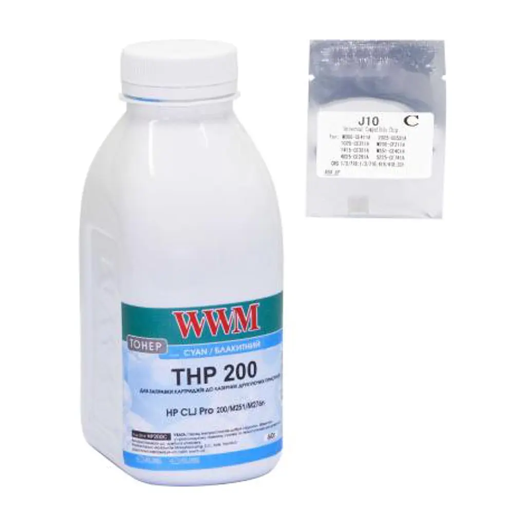 Тонер HP CLJ Pro 200/M251/M276n Cyan +chip WWM (TC200C)