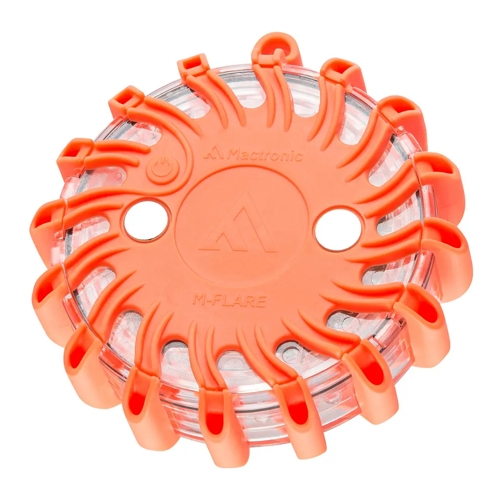 Комплект ліхтарів сигнальних Mactronic M-Flare 65 Lm Amber Magnet Synch 12/220V IPX7 6 шт Помаранчевий - фото 2
