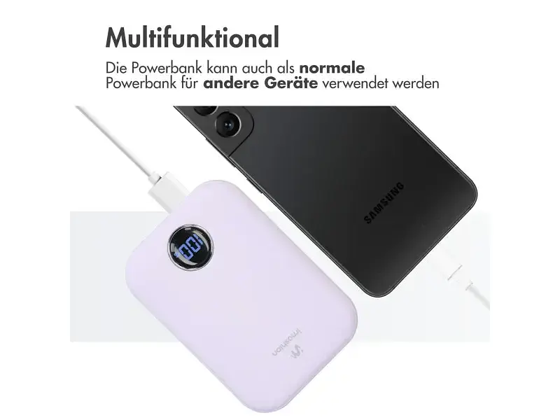 Зовнішній акумулятор (Power Bank) Imoshion MagSafe 10000mAh Violet (8720922183064) - фото 5