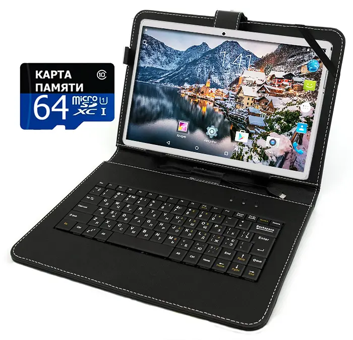 Планшет-телефон Adronix MT116 2GB RAM Gold + Чохол-клавіатура + Карта пам'яті 64GB - фото 2