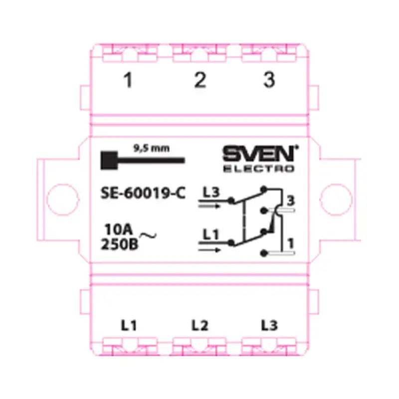 Перемикач Sven SE-60019-C cream (7100066) - фото 4
