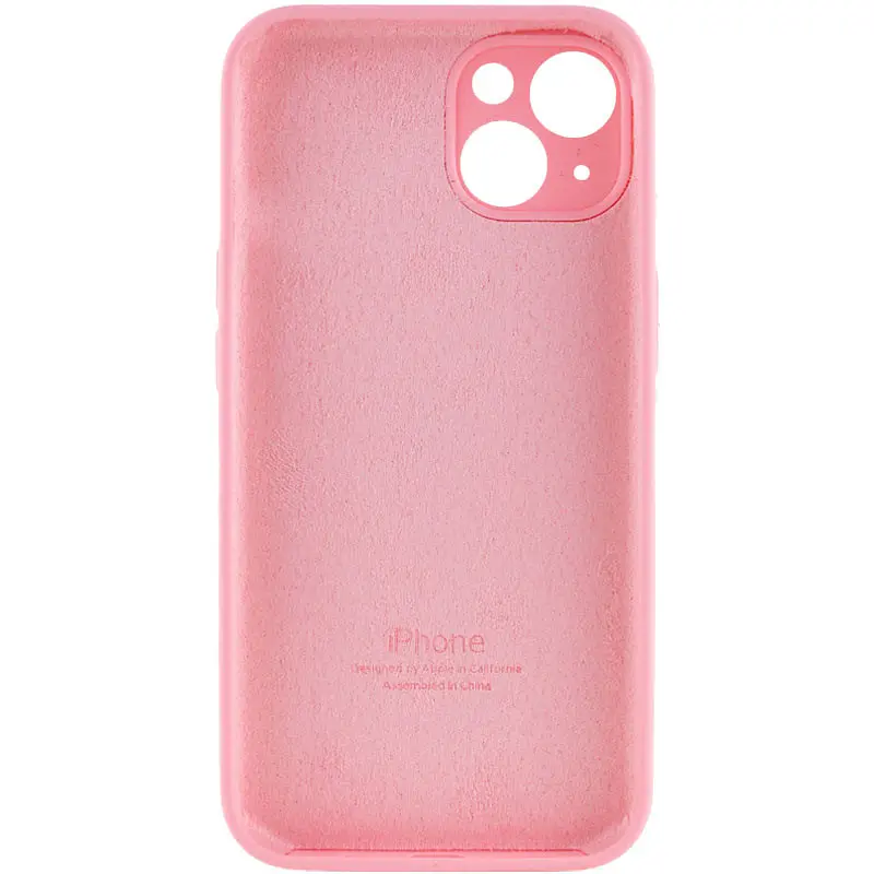 Чохол Silicone Case Full Camera Protective AA Apple iPhone 13 6.1" Розовий / Light pink - фото 2