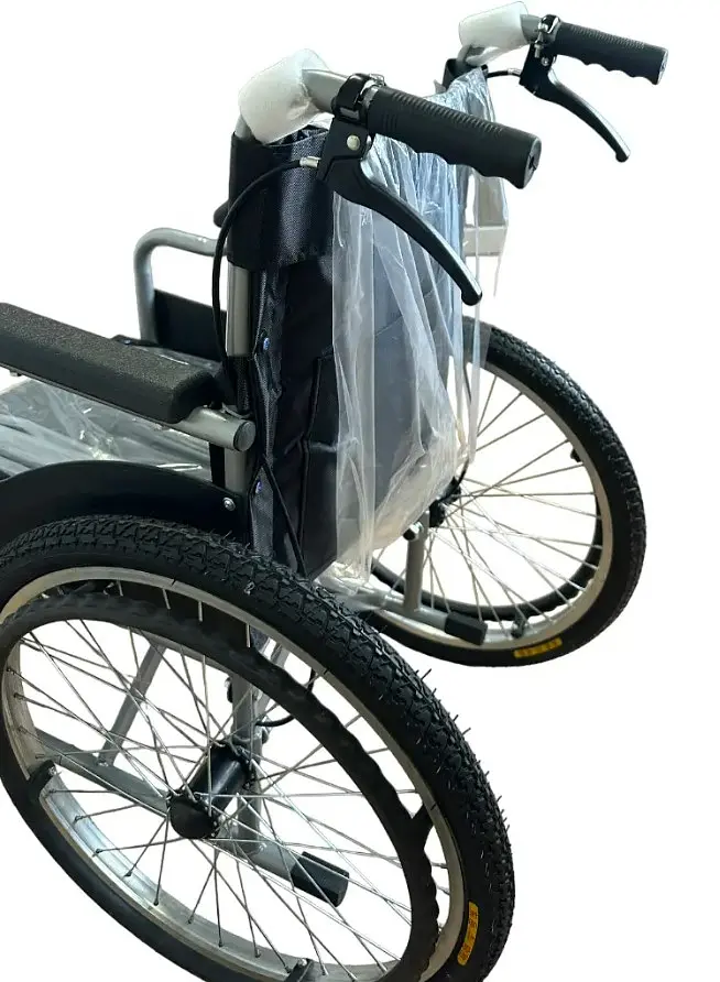 Инвалидная коляска с ручными тормозами Vera Medical для людей с ограниченными возможностями весом до 110 кг (VRM-040) - фото 3