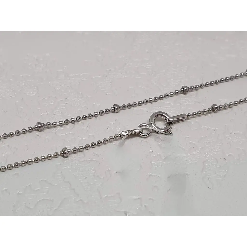 Срібний ланцюжок Аметист Перлина 25060РШ 45 - фото 2