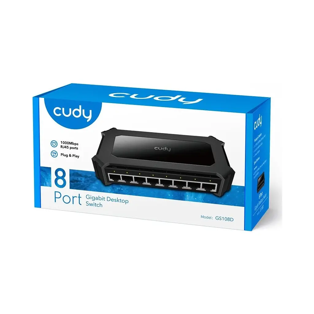 Комутатор мережевий Cudy GS108D - фото 7