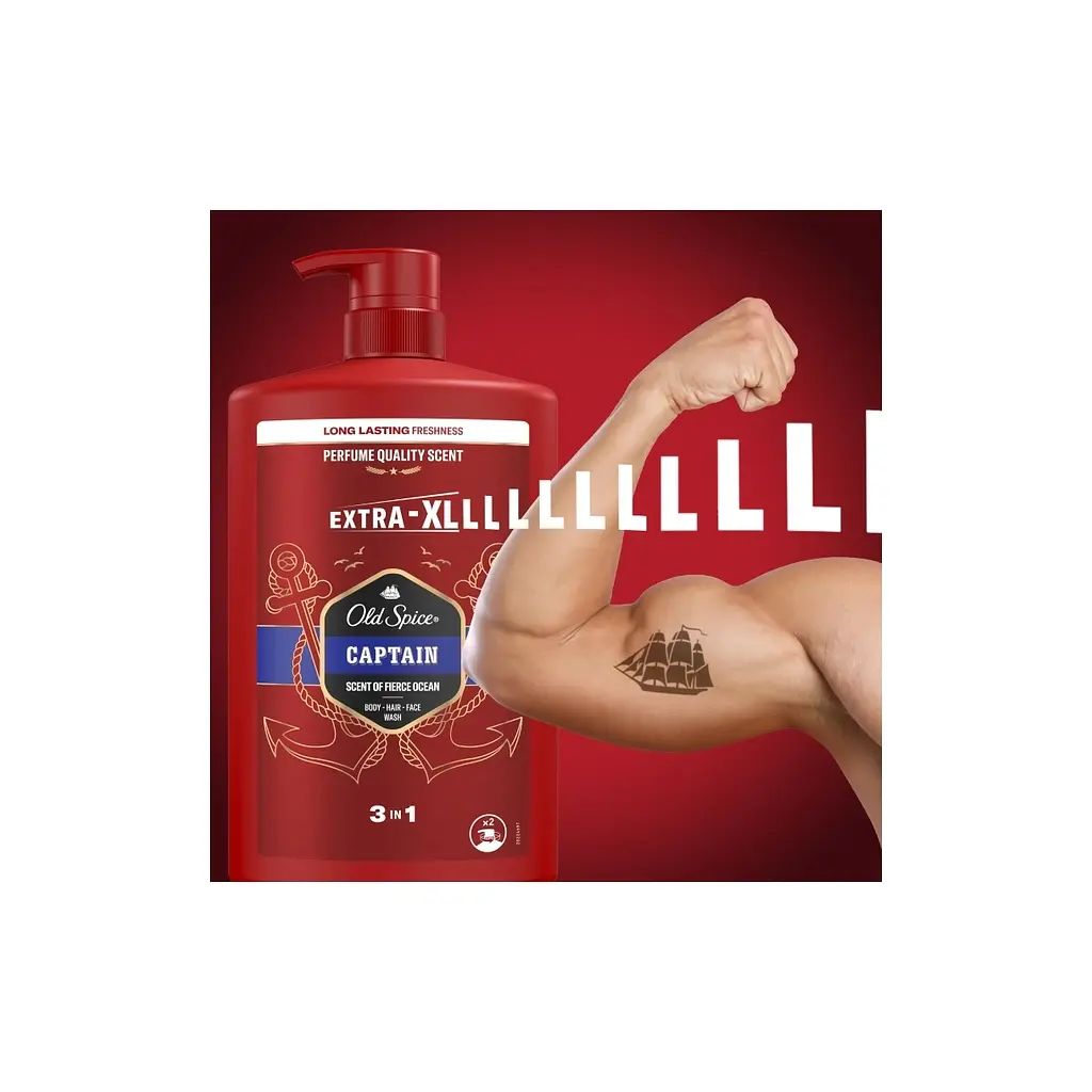 Гель для душу Old Spice Captain 1000 мл (8006540818824) - фото 4