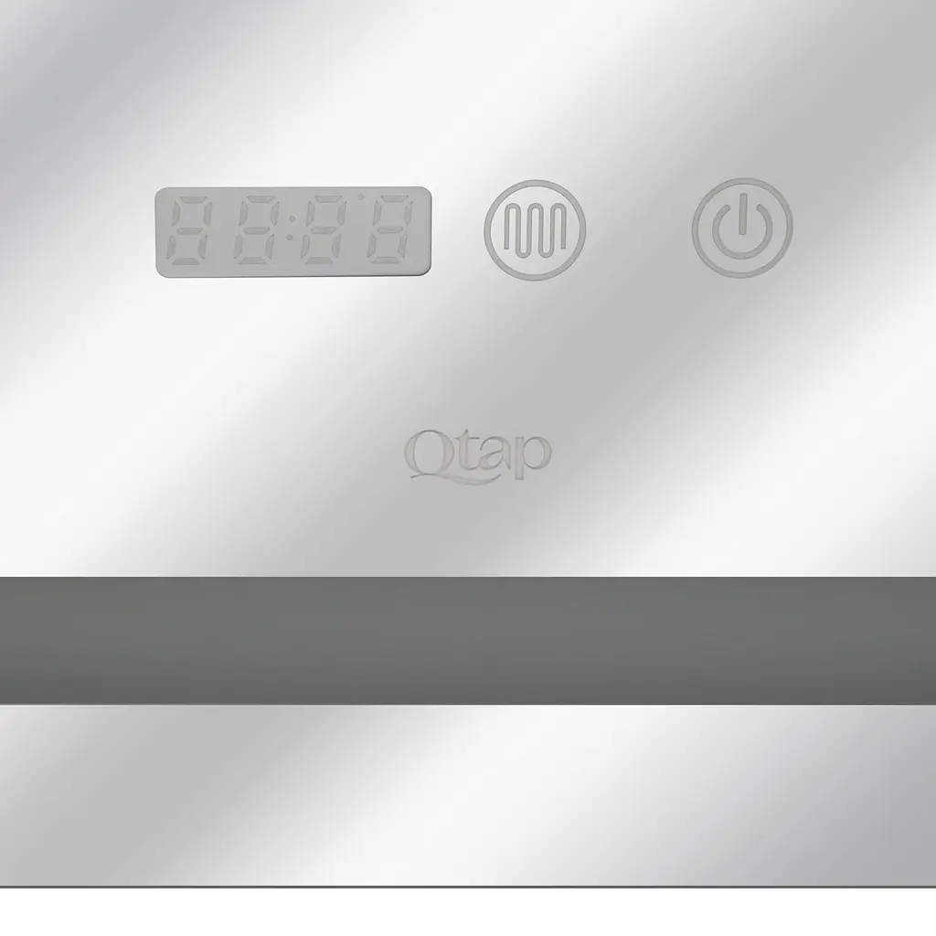 Дзеркало Qtap Mideya 1000x700 з LED-підсвічуванням Touch, з антизапотіванням, з годинником, диммером яскравості QT2078NCF10070W - фото 5