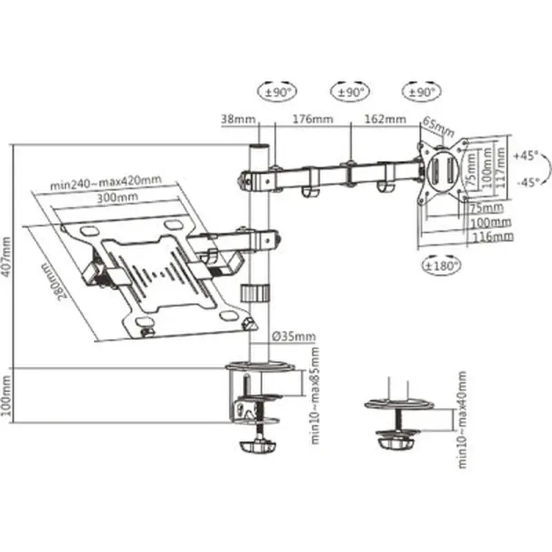 Кронштейн HiSmart HS082413 - фото 3