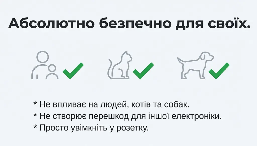 Ультразвуковий відлякувач мишей та щурів СуперКіт-1000 - фото 4