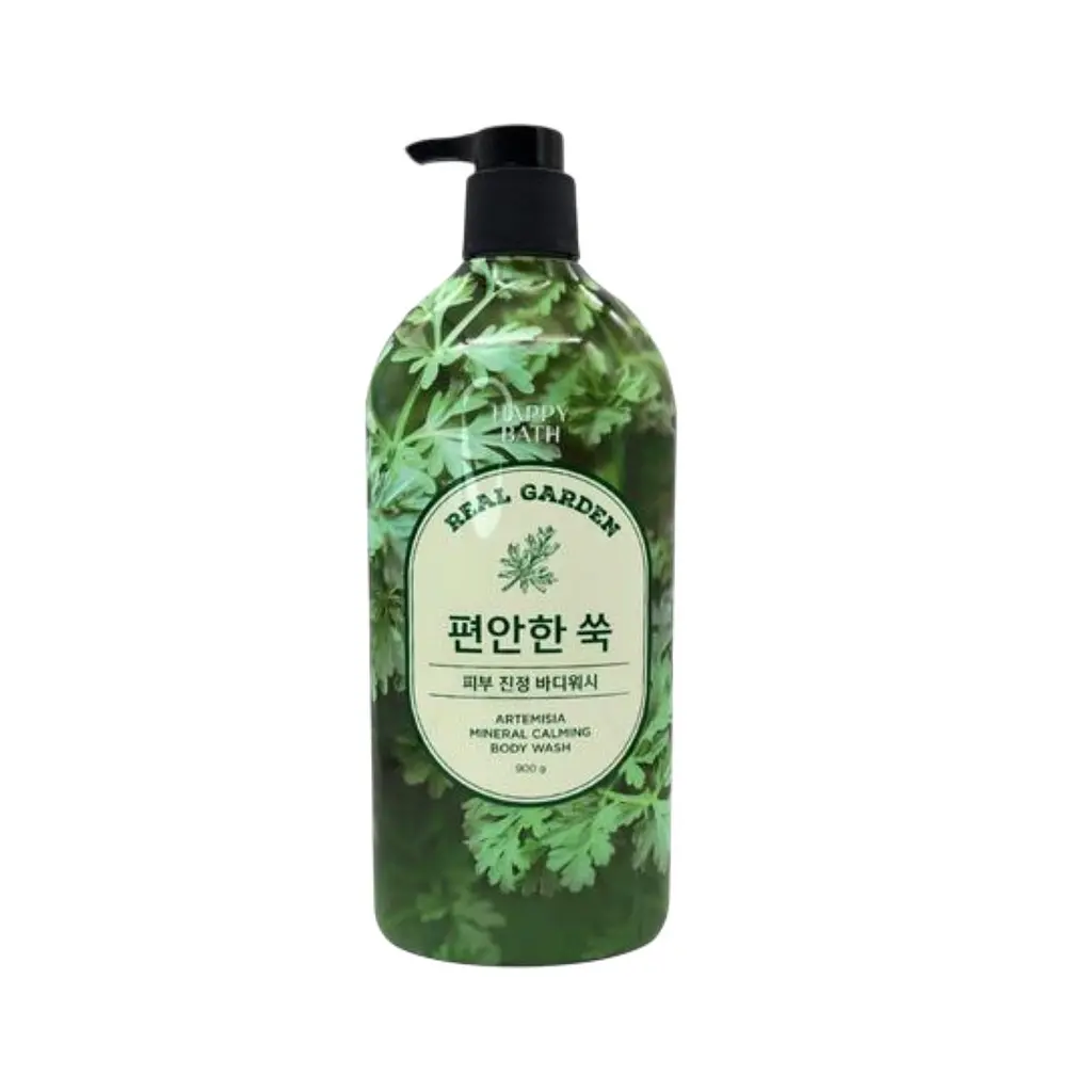 Гель Happy Bath для душу Real Garden Mugwort Mineral Soothing з полином заспокійливий мінеральний 900г