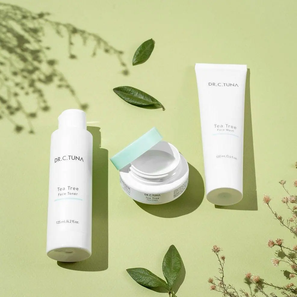 Набір для жирної комбінованої проблемної шкіри Farmasi Tea Tree Dr. C. Tuna крем гель тонік чайне дерево - фото 3