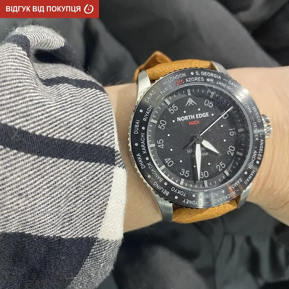 Годинник North Edge Mach Brown - фото 19