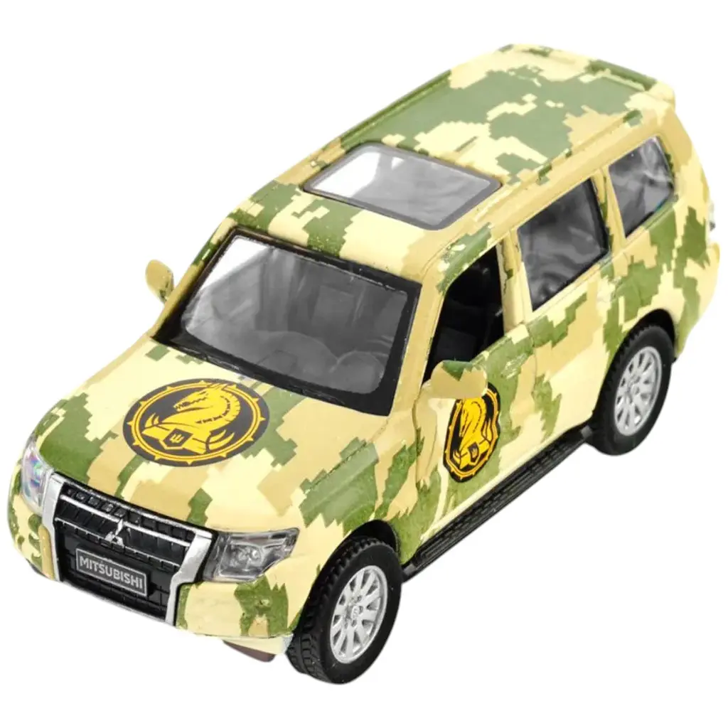 Автомодель TechnoDrive 250361M серия Шевроны Героев Mitsubishi Pajero 4WD Tubro 47 ОМБр - фото 13