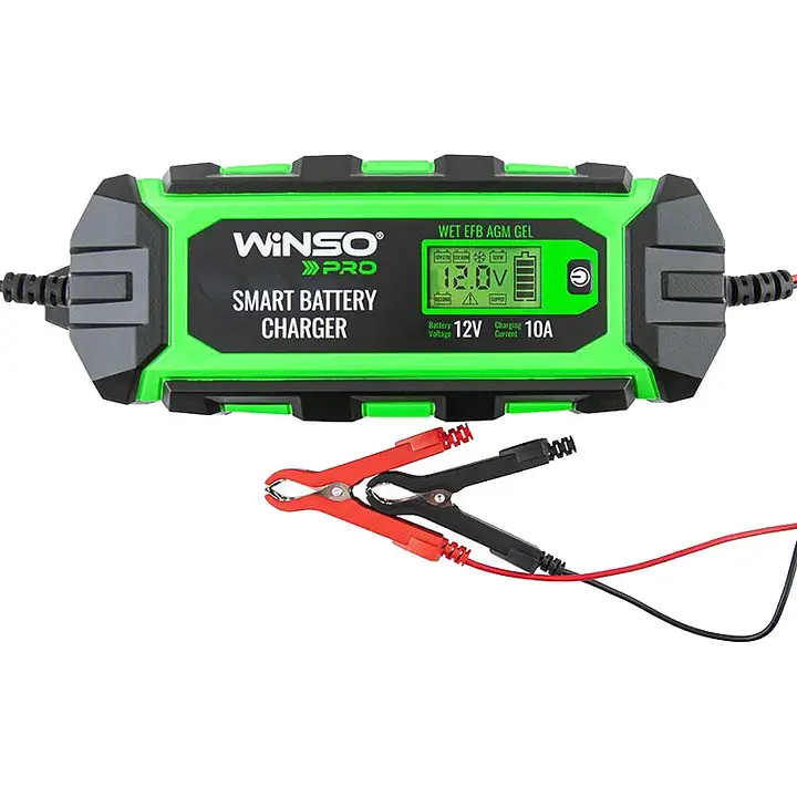 Зарядний пристрій Winso PRO LCD 10A для акумуляторної батареї 12V 4-200Ah - фото 3