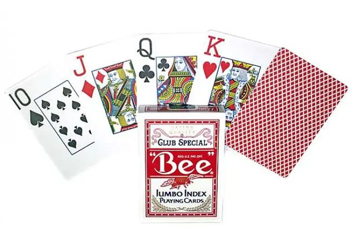 Карты игральные United States Playing Card Company Bee Standard Index (red blue) (BSIRB1) - фото 2