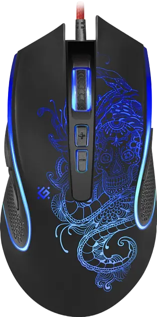 Миша Defender Venom GM-640L RGB Black (52640) - фото 2