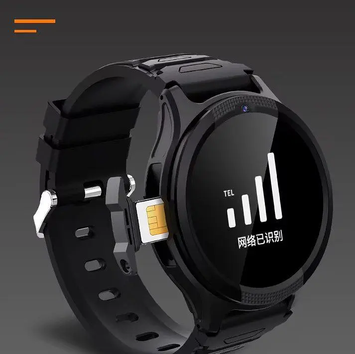 Круглий дитячий смарт годинник F03 з GPS, SIM-карткою, Wi-Fi, кнопкою SOS та функцією прослуховування Чорний  - фото 6