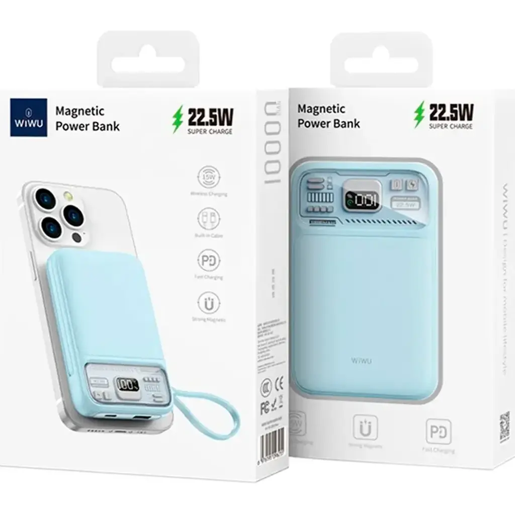 Внешний аккумулятор WiWU Wi-P016 10000mAh Blue [133059] - фото 8