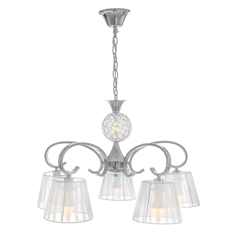 Люстра подвесная Brille для гостиной E14 40W CH (BKL-483S/5) - фото 6